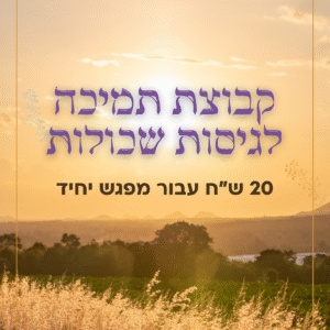 קבוצת תמיכה לגיסות שכולות: תשלום למפגש יחיד